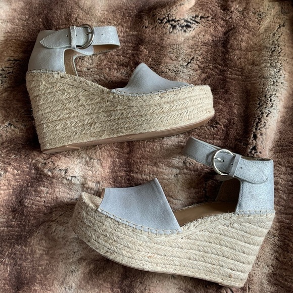 Marc Fisher Alida Ankle Strap Espadrille Wedge Sandal - Picture 5 of 11